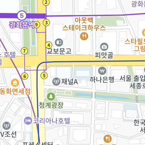韓国銀行貨幣金融博物館の地図（マップ） | 観光－ソウルナビ